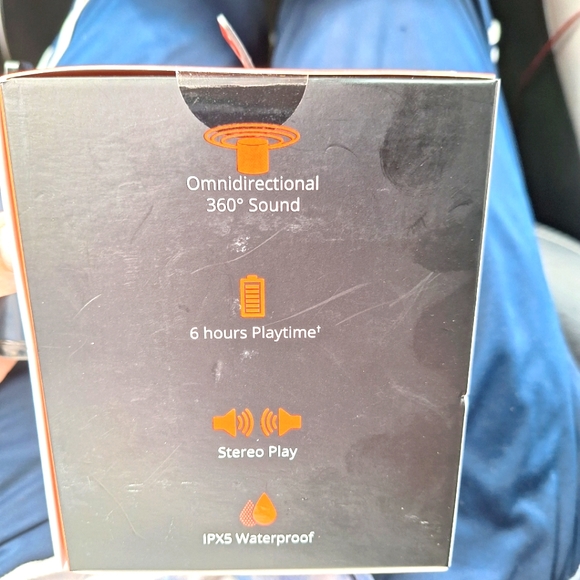 NEW AIWA Exos Go AI6001-BLK Wireless Bluetooth Speaker Waterproof - Picture 4 of 11